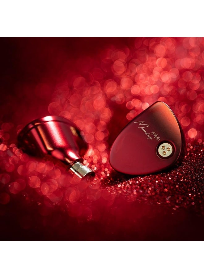 Moondrop ARIA 2 RED in-Ear Headphone with 0.78 2 Pin Cable Replaceable Plugs 3.5/4.4mm Earphone (Red) - Image 4